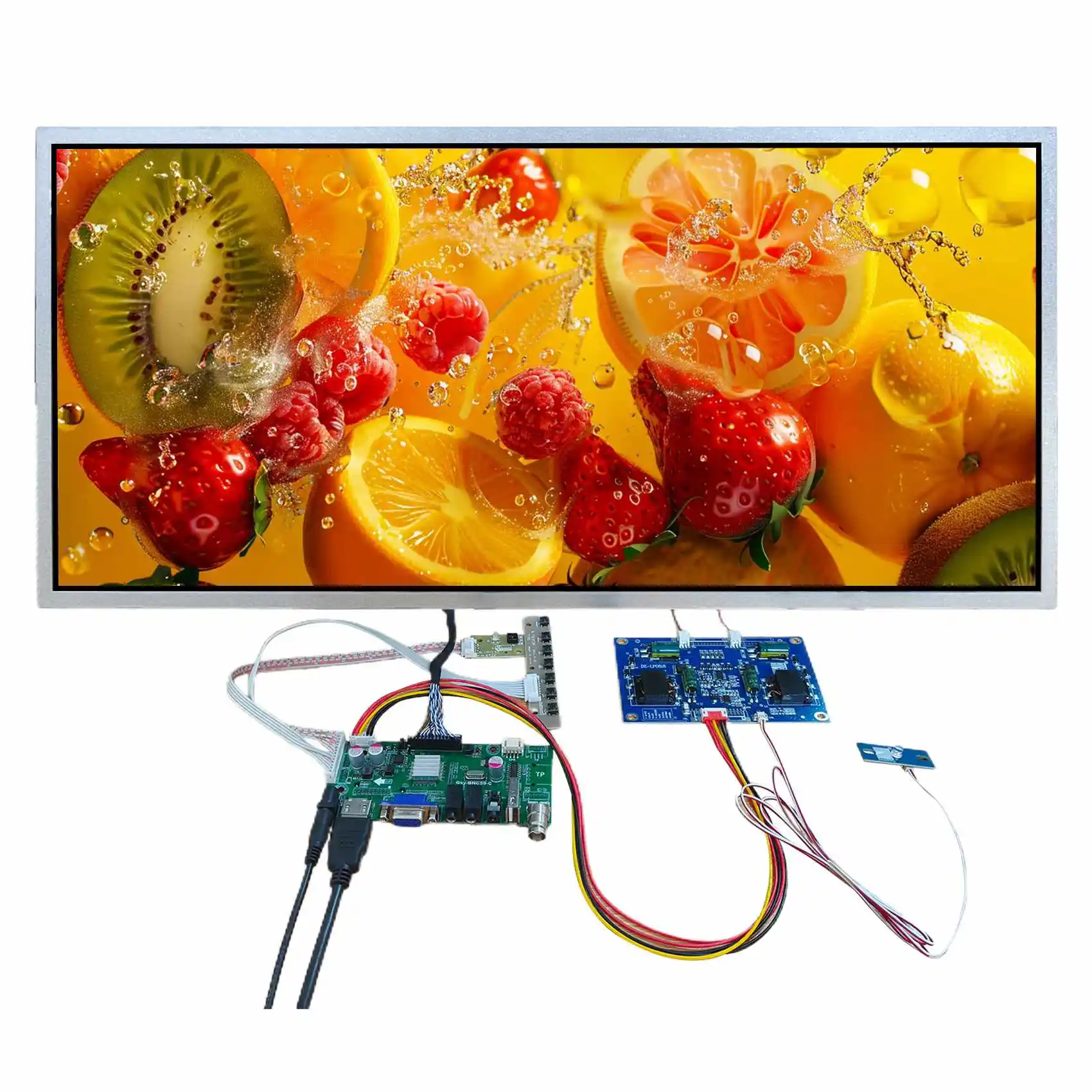 OutDoor High Brightness 2000nits 21.5inch 1920x1080 LCD Screen With LCD Controller Board Kits
OutDoor High Brightness 2000nits 21.5inch 1920x1080 LCD Screen With LCD Controller Board Kits