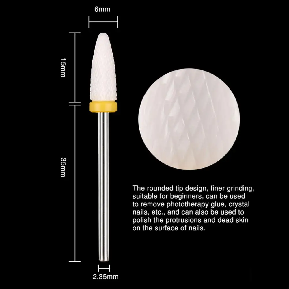 2.35mm Nail Polishing Tool Universal Manicure Drill Plastic Corn Shape Bits Reusable Polished Nail Surface Nail Grinding Head
2.35mm Nail Polishing Tool Universal Manicure Drill Plastic Corn Shape Bits Reusable Polished Nail Surface Nail Grinding Head