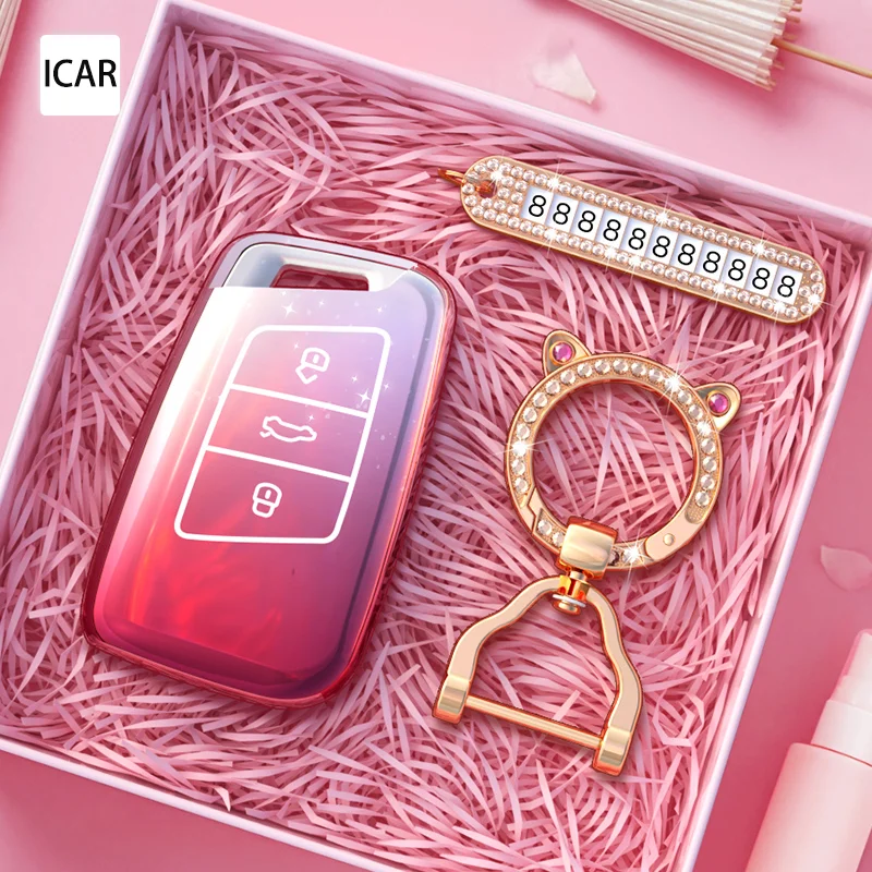 For Volkswagen Magotan GTE Passat B6 B7 B8 CC Arteon for Skoda Fabia Superb A7 Kodiaq Car Key Case Fob Gradient Pink Key Cover
For Volkswagen Magotan GTE Passat B6 B7 B8 CC Arteon for Skoda Fabia Superb A7 Kodiaq Car Key Case Fob Gradient Pink Key Cover