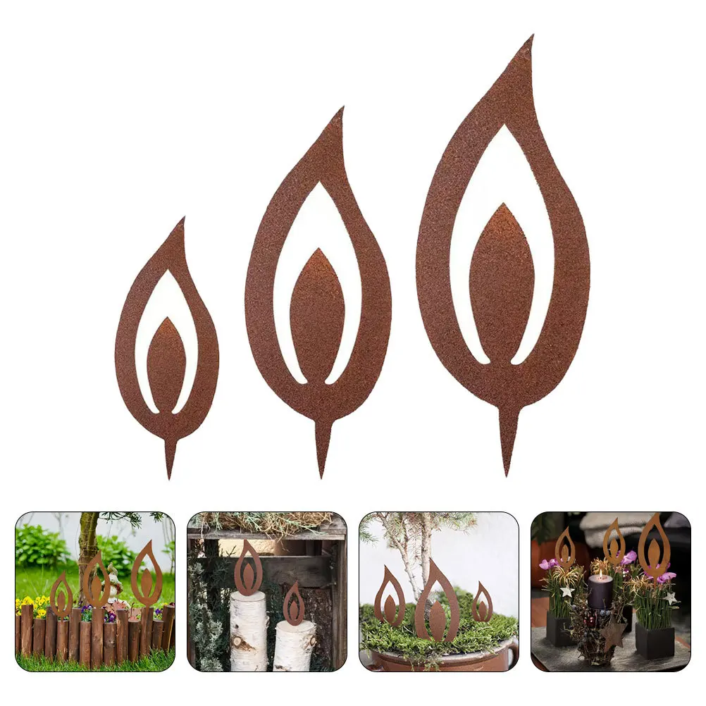 3Pcs Iron Flame Metal Yard Decor Garden Ornaments Xmas Festive Stakes Porch Backyard Outdoor Porch Backyard Stake
3Pcs Iron Flame Metal Yard Decor Garden Ornaments Xmas Festive Stakes Porch Backyard Outdoor Porch Backyard Stake