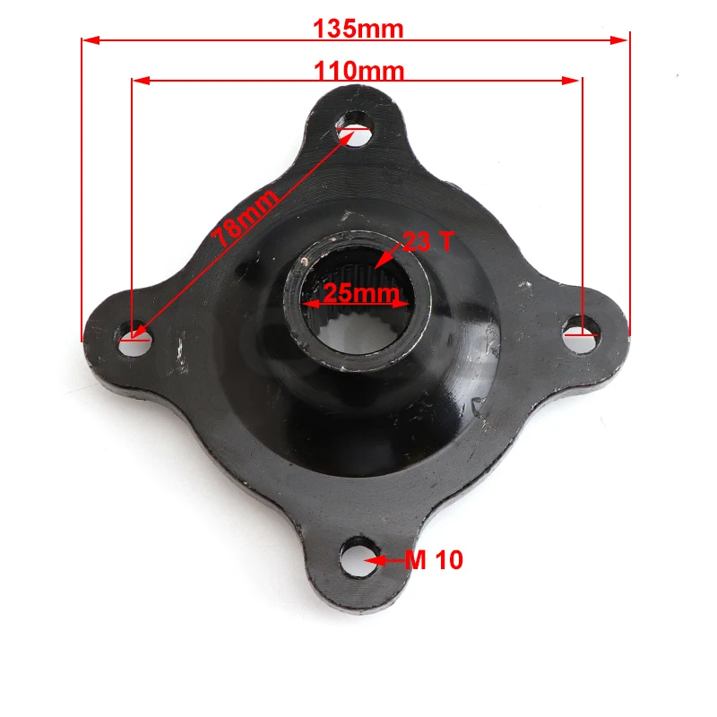 23T 110*4 STUD M10 Rear Wheel Hub Fit for 150cc 200cc 250cc ATV Go Kart Golf Cart Buggy Quad Bike Longding Da Hummer Parts
23T 110*4 STUD M10 Rear Wheel Hub Fit for 150cc 200cc 250cc ATV Go Kart Golf Cart Buggy Quad Bike Longding Da Hummer Parts