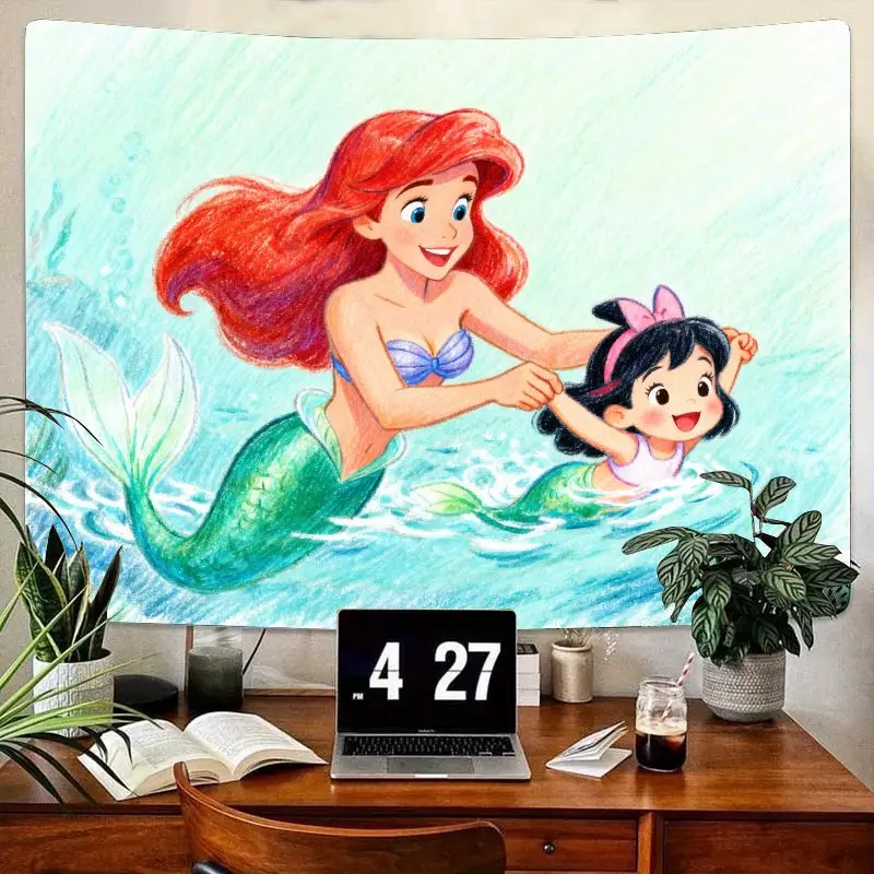 1PC Ariel & Cute Mermaid Friends Tapestry, Vibrant Cartoon Wall Art for Kids Bedroom, Aesthetic Dorm Decor Gift for Girls
1PC Ariel & Cute Mermaid Friends Tapestry, Vibrant Cartoon Wall Art for Kids Bedroom, Aesthetic Dorm Decor Gift for Girls