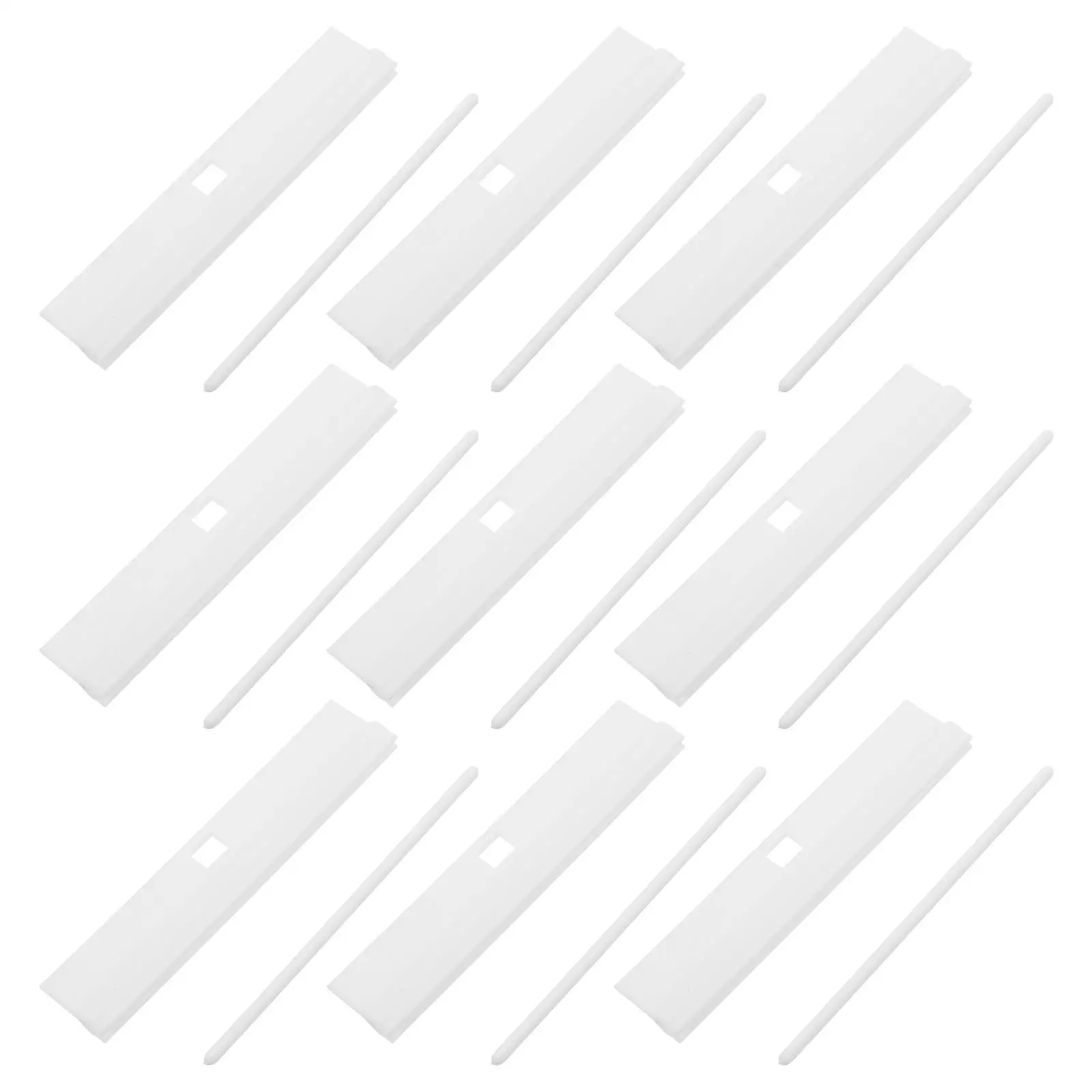 20 Pcs Vertical Blind Replacement Slats PVC Hanging Curtain Pieces Repair Parts Window Blinds Accessories Stable Hangers
20 Pcs Vertical Blind Replacement Slats PVC Hanging Curtain Pieces Repair Parts Window Blinds Accessories Stable Hangers