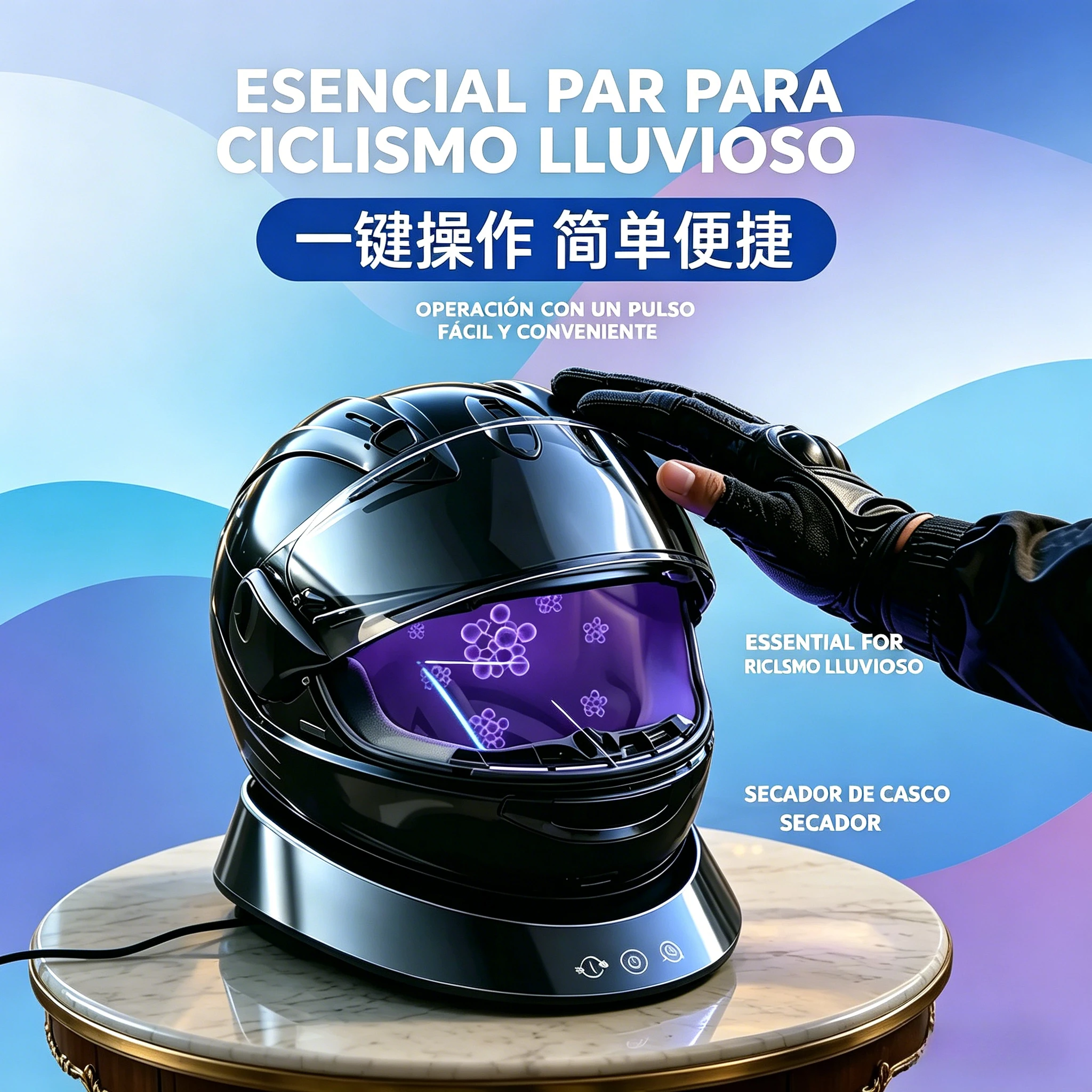 Helmet Dryer Sterilizer for Racing Motocross Helmet Fast Drying Odor Removal Intelligent Device
Helmet Dryer Sterilizer for Racing Motocross Helmet Fast Drying Odor Removal Intelligent Device