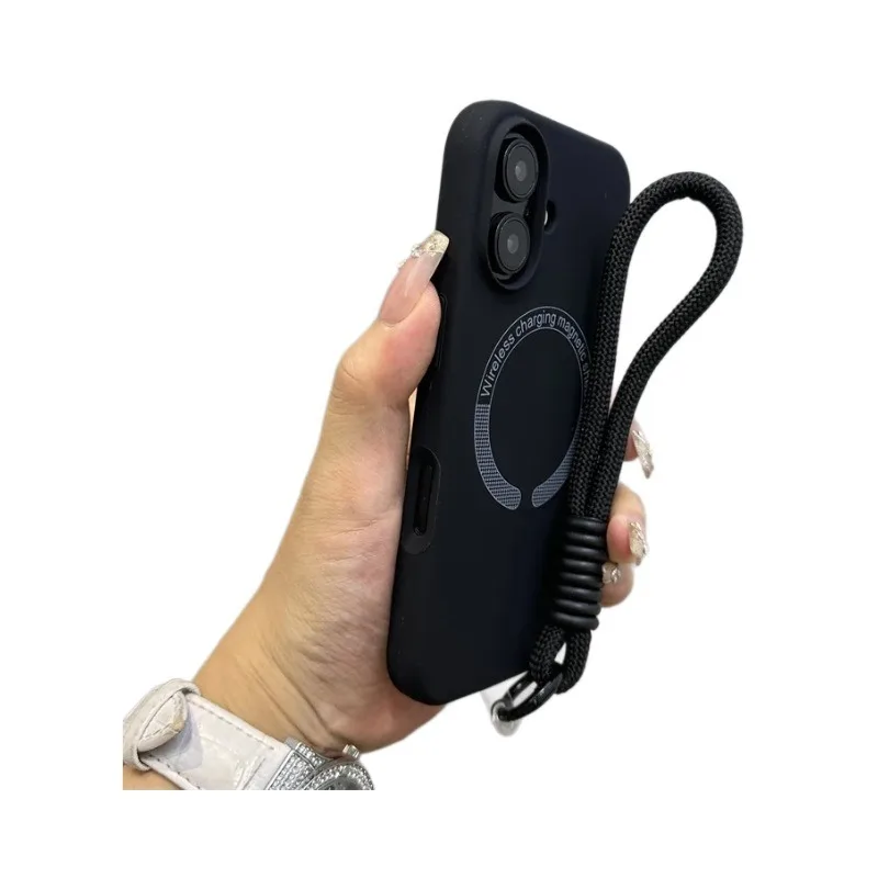 Suitable for Apple 16 liquid silicone magnetic phone case with hanging rope, iPhone 17 skin feel all inclusive
Suitable for Apple 16 liquid silicone magnetic phone case with hanging rope, iPhone 17 skin feel all inclusive