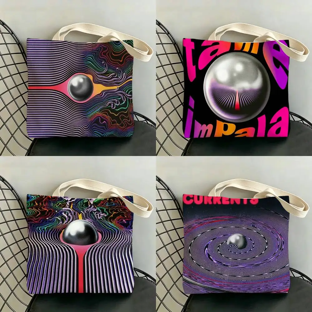 Currents T-Tame I-Impala Storage Bags Double-Sided Print Large Tote Bag Durable Beach Picnic Foldable Gift Eco
Currents T-Tame I-Impala Storage Bags Double-Sided Print Large Tote Bag Durable Beach Picnic Foldable Gift Eco