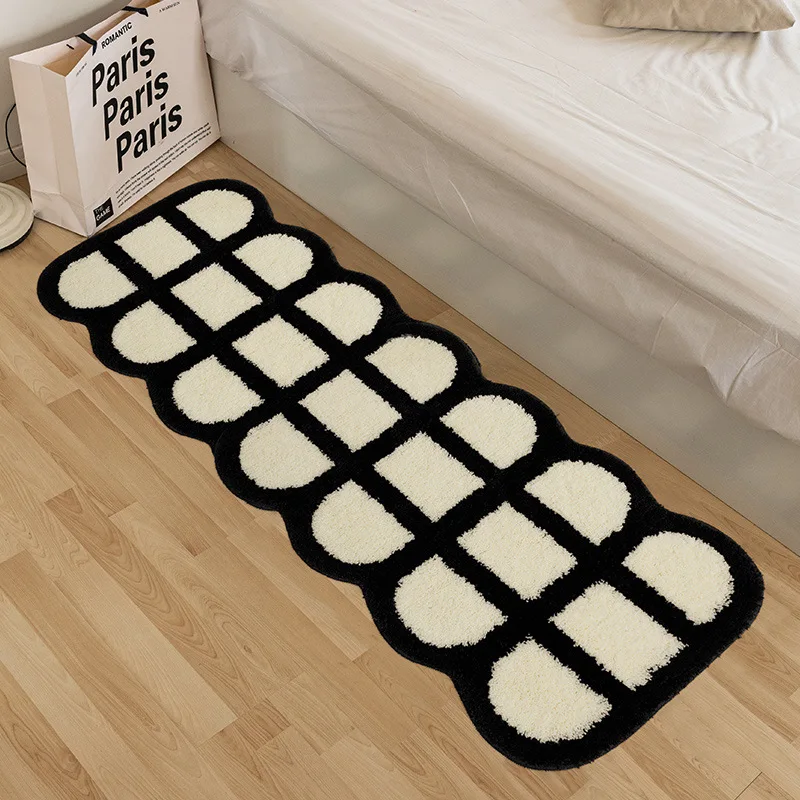 Retro Chessboard Plaid Bedside Long Carpet Fluffy Grids Soft Floral Living Room Rug Home Decor Anti Slip Bathmat Floor Mats
Retro Chessboard Plaid Bedside Long Carpet Fluffy Grids Soft Floral Living Room Rug Home Decor Anti Slip Bathmat Floor Mats