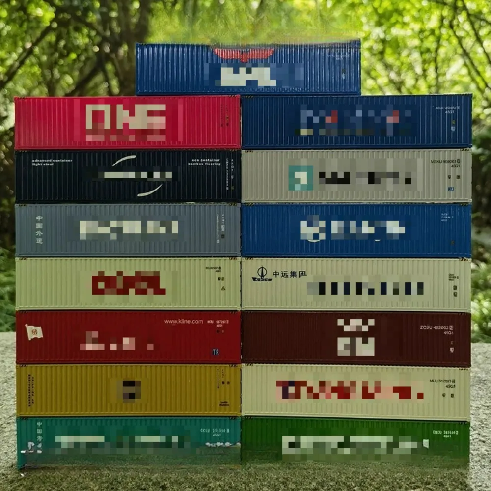 Модель контейнера типа HO 1:87, 40-футовая пластиковая модель поезда-контейнера, доступны различные стили, украшение сцены песочного стола
Модель контейнера типа HO 1:87, 40-футовая пластиковая модель поезда-контейнера, доступны различные стили, украшение сцены песочного стола