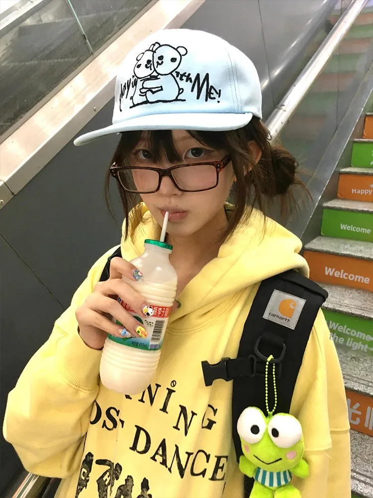 Light Yellow Oversize Hoodie Dancing Figure Women's Spring Autumn Loose Lazy Style Jacket Korean Version Long Sleeve Print
Light Yellow Oversize Hoodie Dancing Figure Women's Spring Autumn Loose Lazy Style Jacket Korean Version Long Sleeve Print