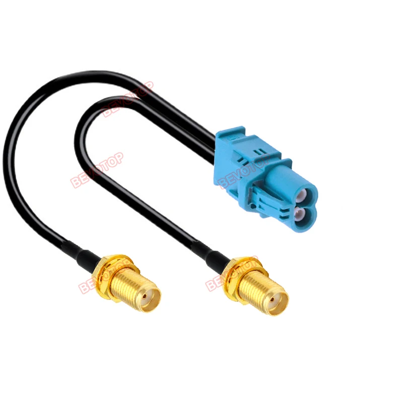 1PCS RSBG Type Dual Core 2-in-1 Mini Fakra Code Z to 2 x SMA Male/Female connector RG174 Cable 50 Ohm Wire Harness
1PCS RSBG Type Dual Core 2-in-1 Mini Fakra Code Z to 2 x SMA Male/Female connector RG174 Cable 50 Ohm Wire Harness