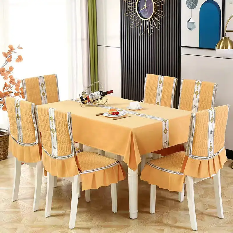 New Home Decorative Tablecloth Chair Cover Set Modern Simple Style Flannel Table Cloth Thicken Non-slip Chinese Dining Chair Mat
New Home Decorative Tablecloth Chair Cover Set Modern Simple Style Flannel Table Cloth Thicken Non-slip Chinese Dining Chair Mat