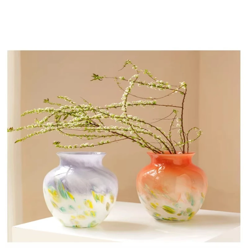 Vase color French gradual change glazed flower arrangement decorative ornament
Vase color French gradual change glazed flower arrangement decorative ornament