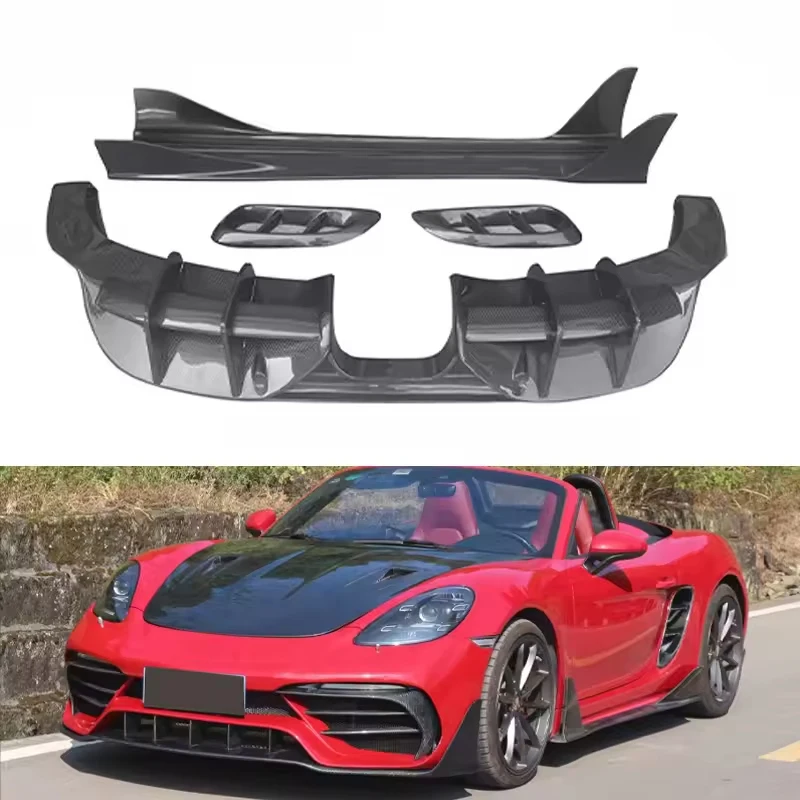 PD Style Front Rear Lip Side Skirt Carbon Fiber Fibre Body Kit for Porsche 718 Upgrade Bodykit Ture Factory Fitment
PD Style Front Rear Lip Side Skirt Carbon Fiber Fibre Body Kit for Porsche 718 Upgrade Bodykit Ture Factory Fitment