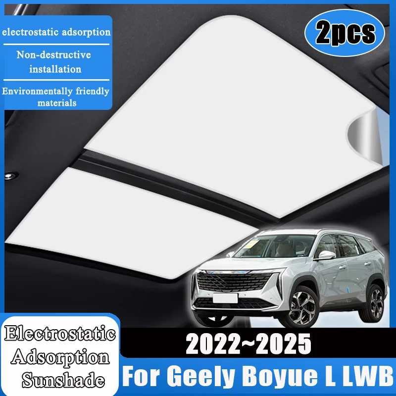 For Geely Boyue L FX11 2022 2023 2024 2025 MK3 LWB Car Accessories Electrostatic Silicone Sunshade Sun Protection Sunroof Covers
For Geely Boyue L FX11 2022 2023 2024 2025 MK3 LWB Car Accessories Electrostatic Silicone Sunshade Sun Protection Sunroof Covers