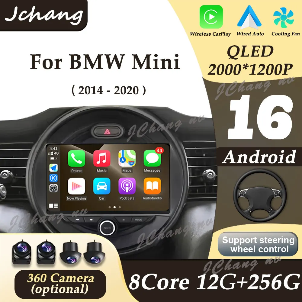 For BMW Mini 2014 - 2020 CarPlay Android 16 Car Radio Multimedi Player GPS Navi DSP Stereo Split Screen Head Unit Accessories BT
For BMW Mini 2014 - 2020 CarPlay Android 16 Car Radio Multimedi Player GPS Navi DSP Stereo Split Screen Head Unit Accessories BT