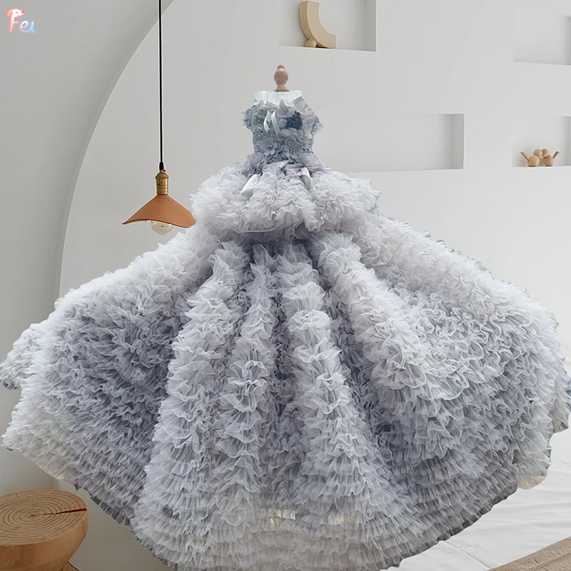 Bridal Puppy Dress Handmade Lace Long Tail Princess Gown for Small Dogs, Photography Wedding Outfit Teacup Chihuahua Size White 
Bridal Puppy Dress Handmade Lace Long Tail Princess Gown for Small Dogs, Photography Wedding Outfit Teacup Chihuahua Size White