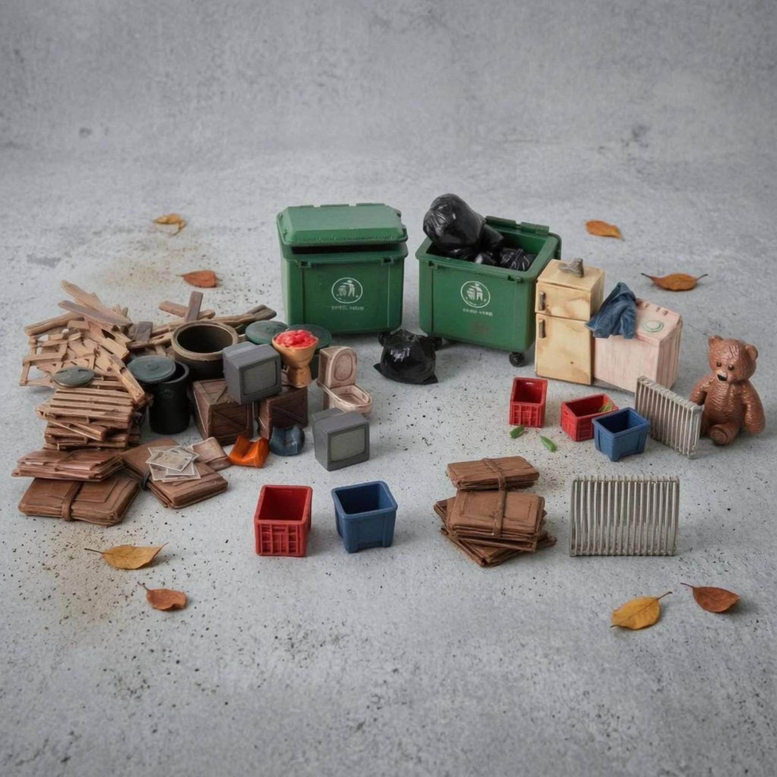 City Street-Cleaning Miniature Scene Assorted Props Garbage Pile Model
City Street-Cleaning Miniature Scene Assorted Props Garbage Pile Model
