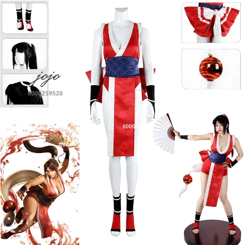 Game Street Fighter 6 Mai Shiranui Cosplay Costume Adult Anime Clothes with Tail Full Set Halloween Sexy Dress Unix,3;b'2.
Game Street Fighter 6 Mai Shiranui Cosplay Costume Adult Anime Clothes with Tail Full Set Halloween Sexy Dress Unix,3;b'2.