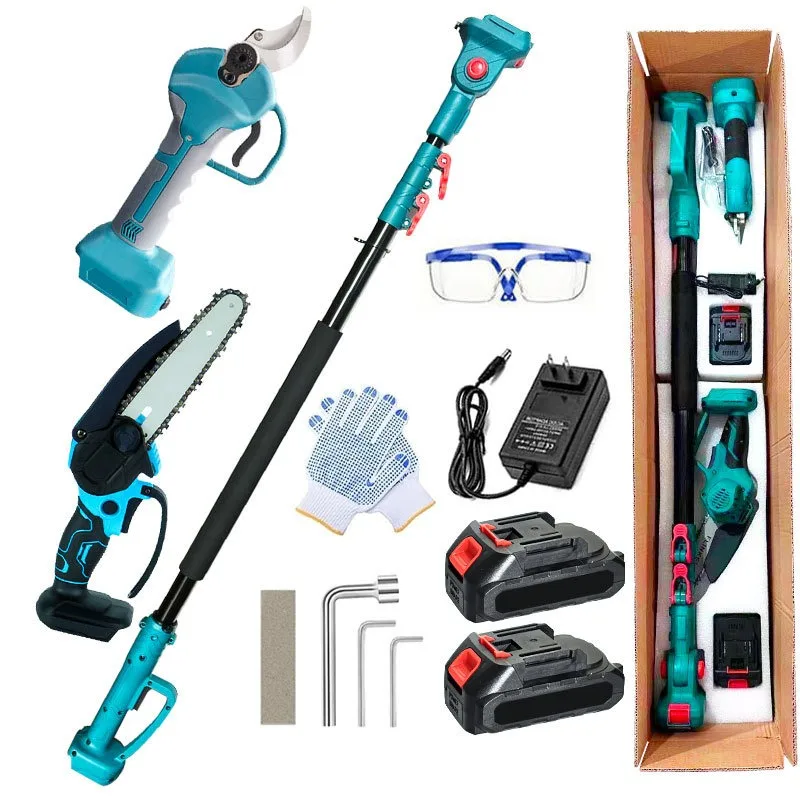 Electric aerial saw extension pole pruning saw rechargeable chainsaw woodworking hand-held garden logging tools
Electric aerial saw extension pole pruning saw rechargeable chainsaw woodworking hand-held garden logging tools