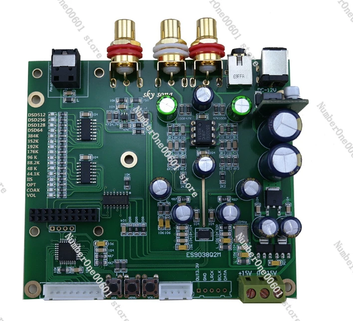 Для ES9038Q2m декодер коаксиальное волокно USB вход I2S IIS SPDIF цифровая аудиоцап плата
Для ES9038Q2m декодер коаксиальное волокно USB вход I2S IIS SPDIF цифровая аудиоцап плата