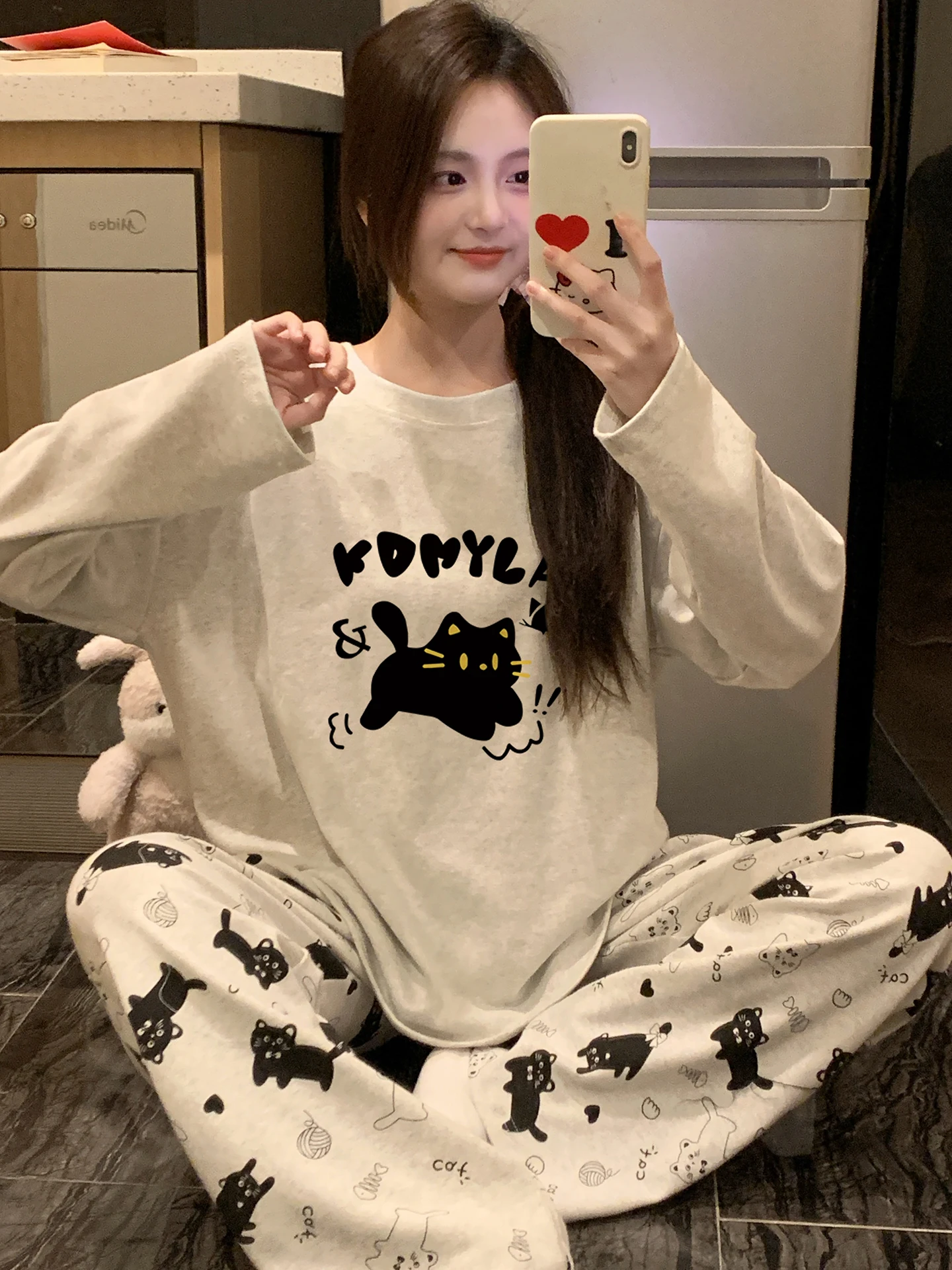 Women's Pure Cotton Long Sleeve Long Pants Sleepwear Cute Print Home Clothes Thin Spring Autumn Two-Piece Set
Women's Pure Cotton Long Sleeve Long Pants Sleepwear Cute Print Home Clothes Thin Spring Autumn Two-Piece Set