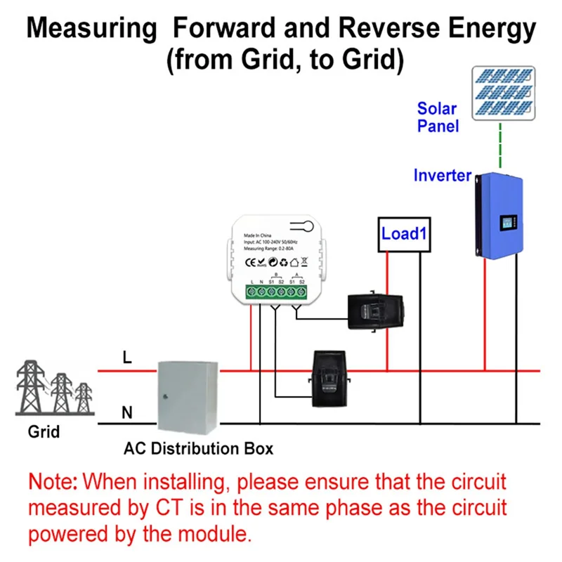 Tuya Smart Wifi Energy Bidirection Meter Single Phase With Buzzer Overload Alarm App Monitor Solar Produced Consumed
Tuya Smart Wifi Energy Bidirection Meter Single Phase With Buzzer Overload Alarm App Monitor Solar Produced Consumed