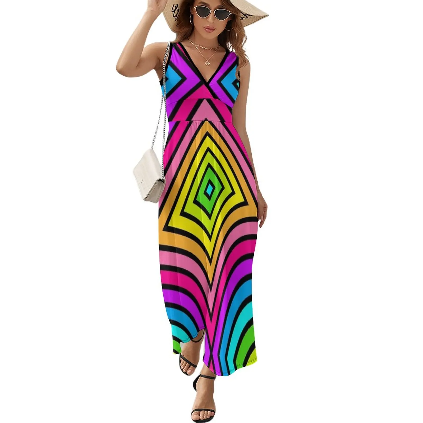 Neon Party Pattern Shirt | Multi-color Neon Fluro Color Pattern | Sleeveless Dress summer dresses women 2023
Neon Party Pattern Shirt | Multi-color Neon Fluro Color Pattern | Sleeveless Dress summer dresses women 2023