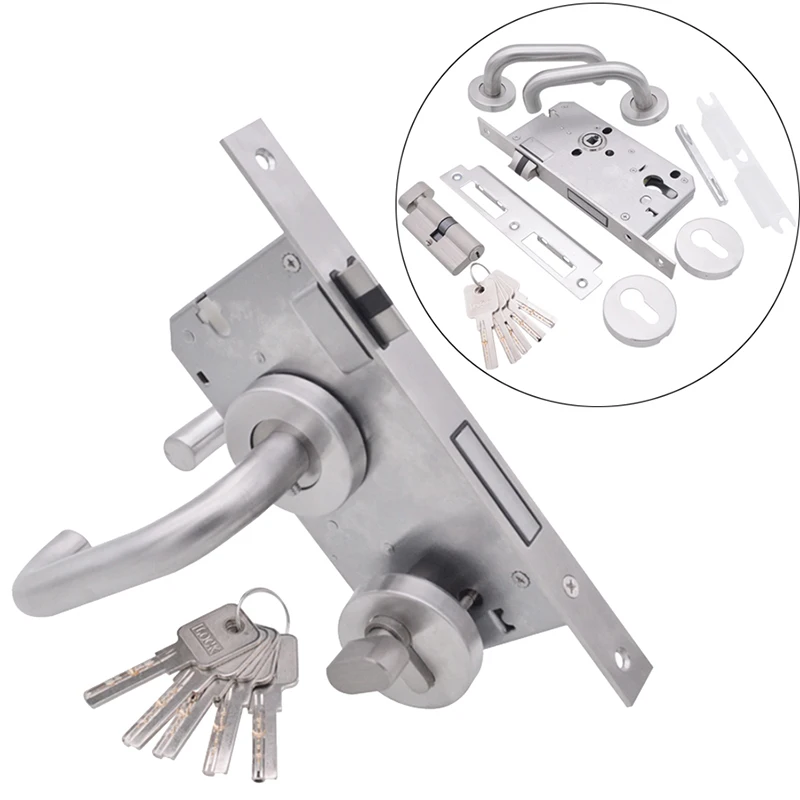 1Set European Mortise Door Lock Kit Heavy Spring Bearing Silent Door Lock with 8550/8560 Lock body+Lock Cylinder+Door Handle+Key
1Set European Mortise Door Lock Kit Heavy Spring Bearing Silent Door Lock with 8550/8560 Lock body+Lock Cylinder+Door Handle+Key