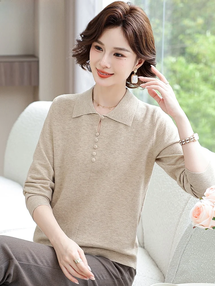 Faionable Knitted Thin Sweater Base irt for Women Spring Autumn Outerwear ly Ladies Sli Base Layer Top
Faionable Knitted Thin Sweater Base irt for Women Spring Autumn Outerwear ly Ladies Sli Base Layer Top