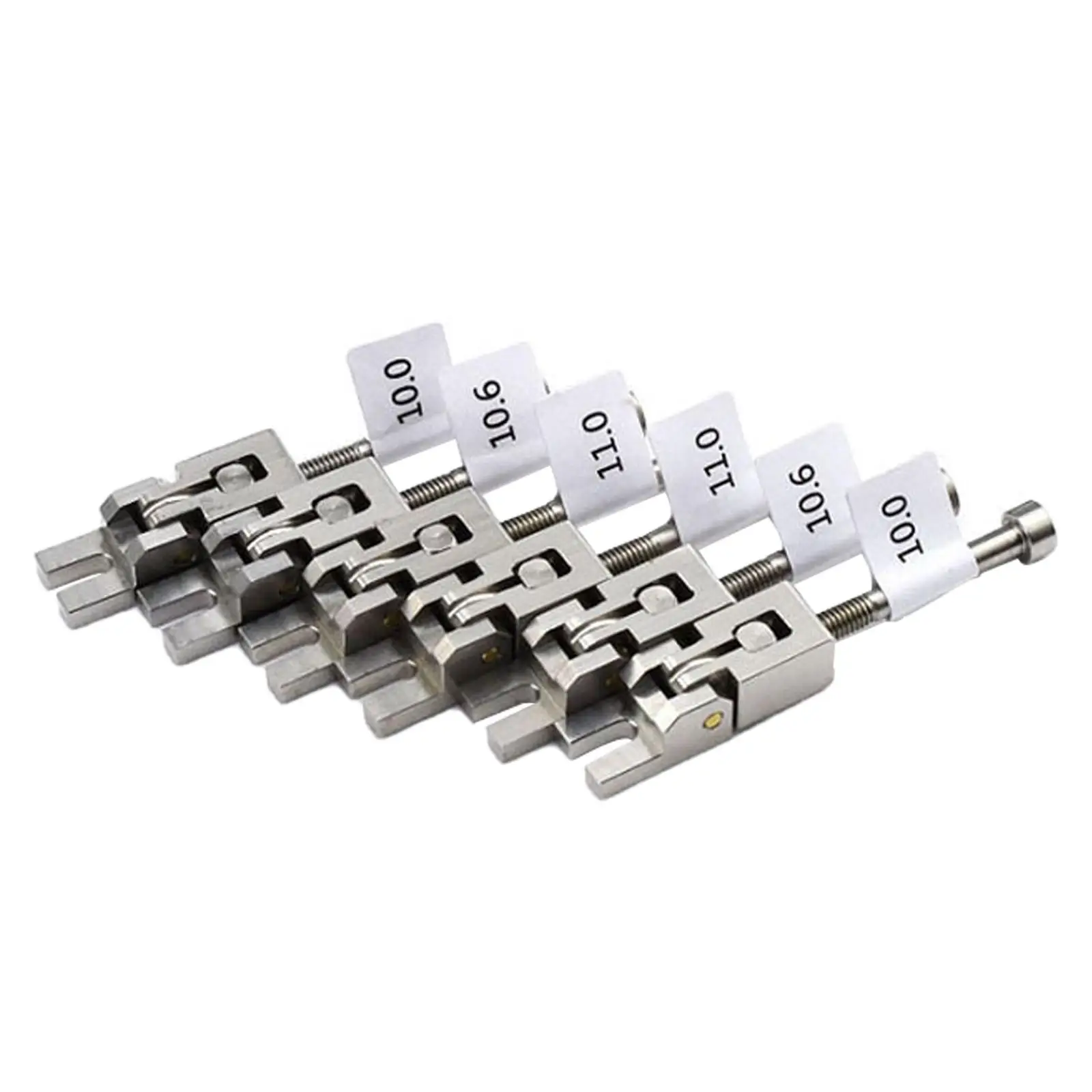 6x Guitar Bridge Saddle Set Professional for Tremolo Repair Parts Replacement Bridge Part Bridges Hardware 10.0mm 10.6mm 11.0mm
6x Guitar Bridge Saddle Set Professional for Tremolo Repair Parts Replacement Bridge Part Bridges Hardware 10.0mm 10.6mm 11.0mm