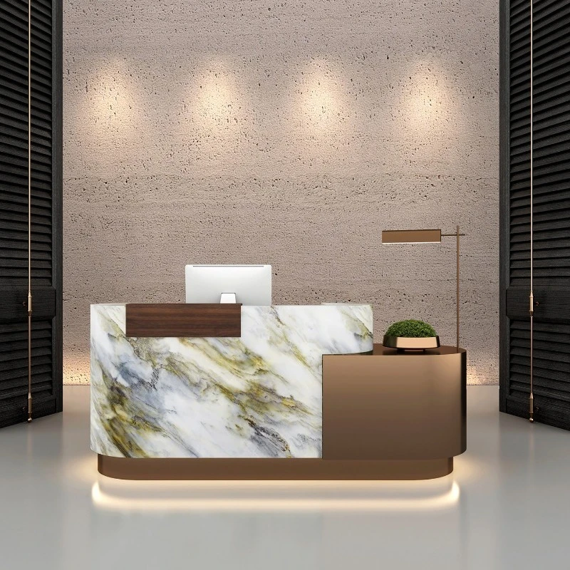 Catering Company front desk luxury niche creative small reception desk modern simple réception comptoir petit office furniture
Catering Company front desk luxury niche creative small reception desk modern simple réception comptoir petit office furniture