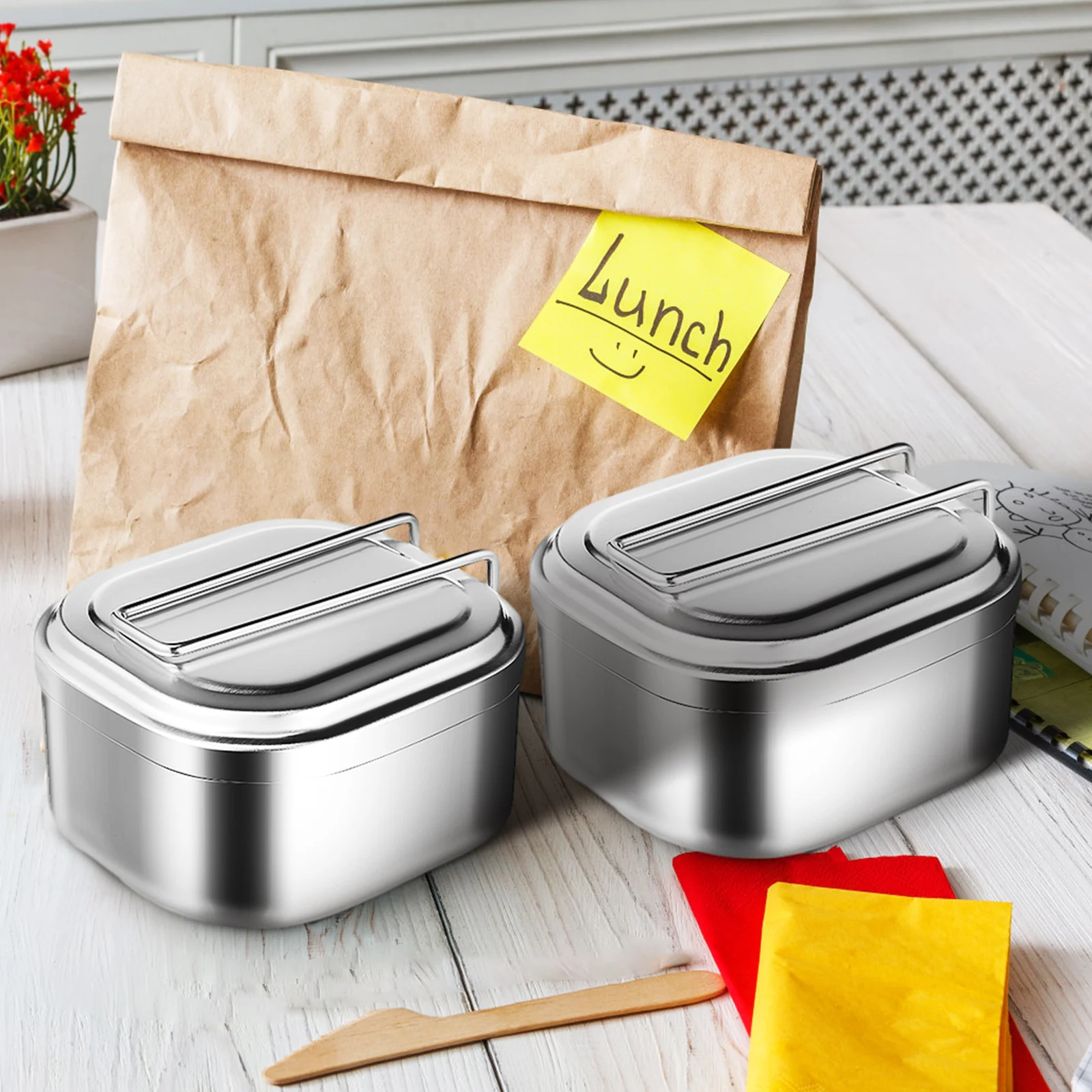 Aluminum Lunch Box Portable Outdoor Camping Picnic Reusable Leakproof Microwave Safe Food Storage Container 950Ml
Aluminum Lunch Box Portable Outdoor Camping Picnic Reusable Leakproof Microwave Safe Food Storage Container 950Ml