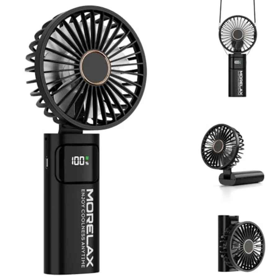 Portable Handheld Fan, USB Rechargeable Foldable Mini Personal Fan, 5200mAh, 180 Adjustable, 6 Speed Wind, 3 IN 1 Hand Cooling
Portable Handheld Fan, USB Rechargeable Foldable Mini Personal Fan, 5200mAh, 180 Adjustable, 6 Speed Wind, 3 IN 1 Hand Cooling
