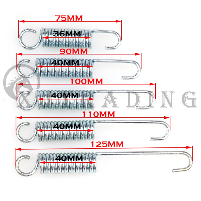 75MM 90MM 100MM 110MM 125MM Metal Kickstand Modifed Return Spring Stand Spring For Motorcycle Pit Dirt Bike Scooter Accessories
75MM 90MM 100MM 110MM 125MM Metal Kickstand Modifed Return Spring Stand Spring For Motorcycle Pit Dirt Bike Scooter Accessories