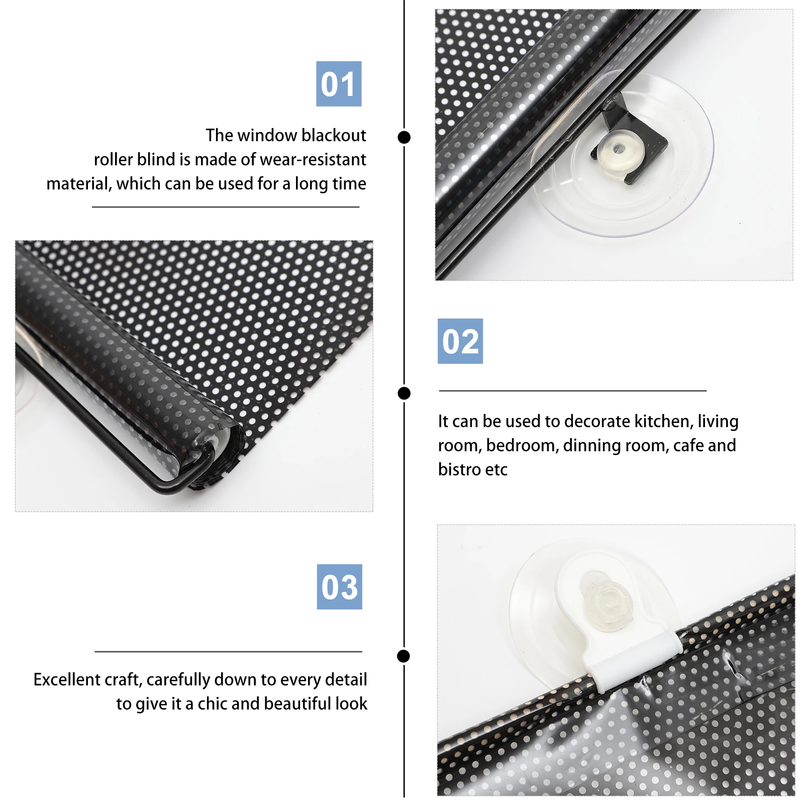 Blackout Curtains 50x125cm Shade Suction Cup Window Blinds Roller Blind Privacy Darkening Shades Balcony Room Home Hardware
Blackout Curtains 50x125cm Shade Suction Cup Window Blinds Roller Blind Privacy Darkening Shades Balcony Room Home Hardware