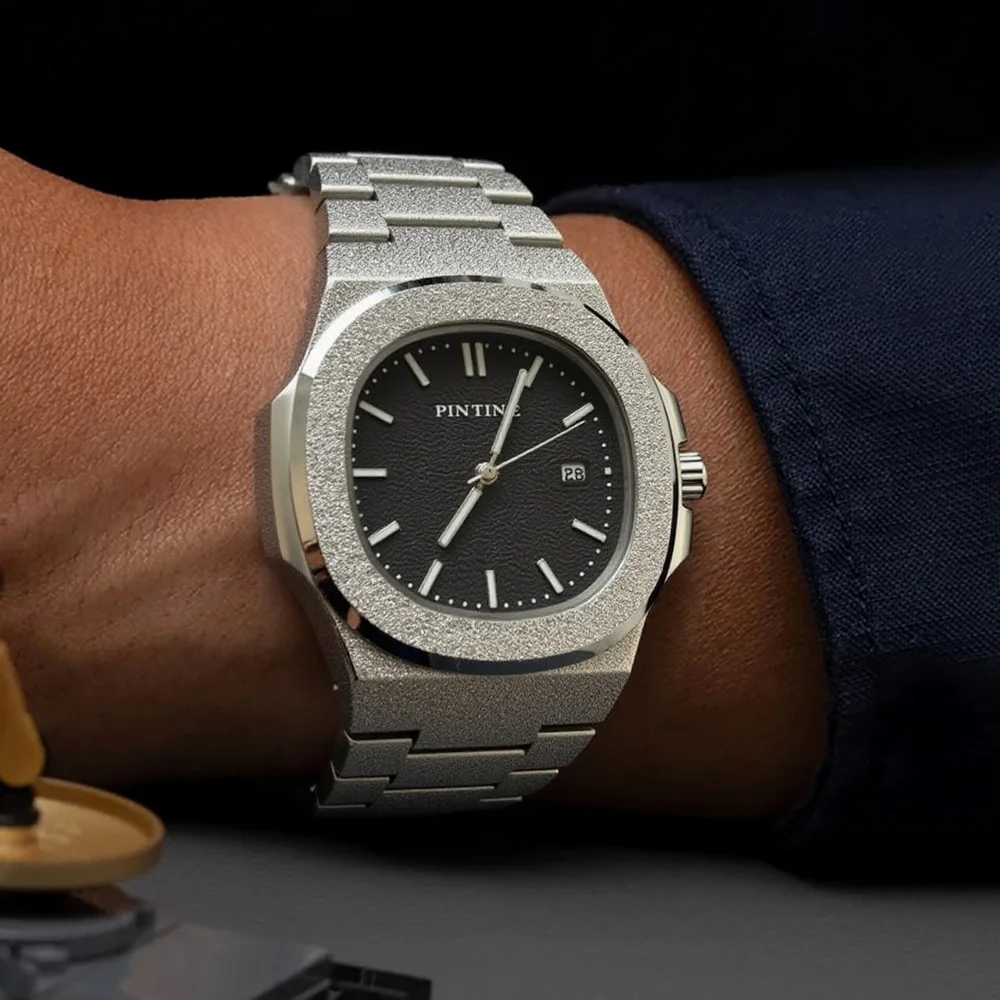 Personality Classic Silver Black Matte Material Business Quartz Watch Men High Quality Cool Dial Original Watches Men AAA Clcok
Personality Classic Silver Black Matte Material Business Quartz Watch Men High Quality Cool Dial Original Watches Men AAA Clcok