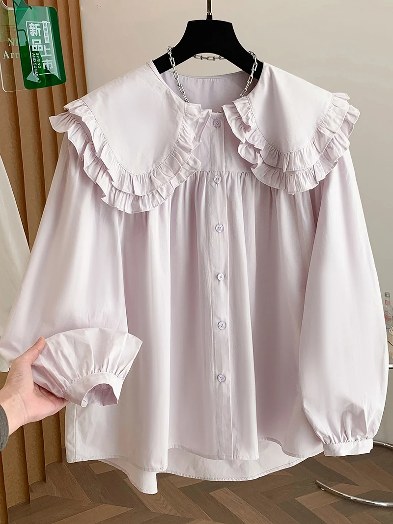 Винтажная женская белая рубашка в стиле преппи, модная элегантная блузка с длинным рукавом, универсальная рубашка в стиле Y2K
Винтажная женская белая рубашка в стиле преппи, модная элегантная блузка с длинным рукавом, универсальная рубашка в стиле Y2K