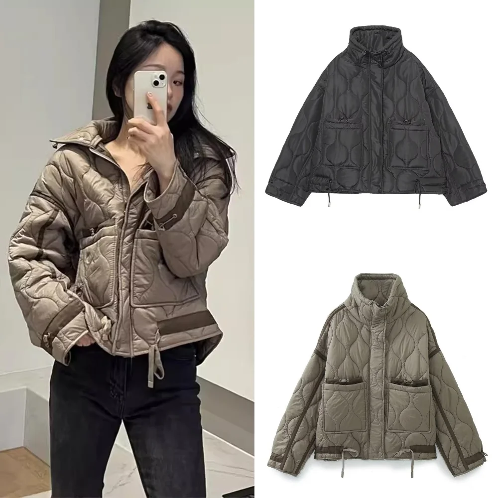 Women's New Zipper Warm Jacket Autumn and Winter Long Sleeve Round Neck Padded Solid Color Coat Women Fashionable Tops
Women's New Zipper Warm Jacket Autumn and Winter Long Sleeve Round Neck Padded Solid Color Coat Women Fashionable Tops