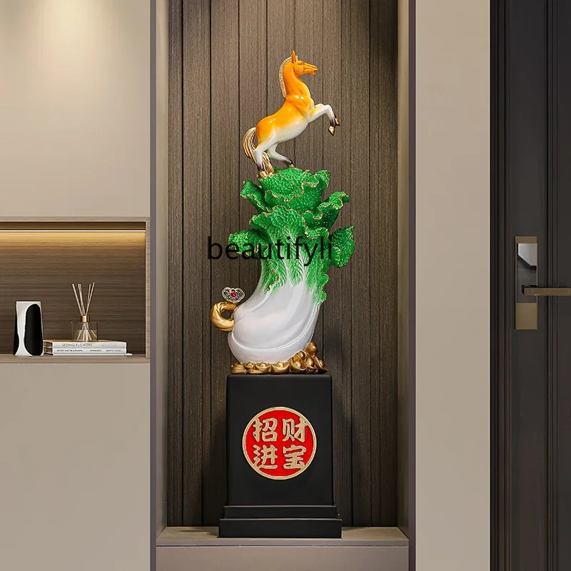 Entry entrance Lucky cabbage ornament Opening gift office, landing high-end decoration6005
Entry entrance Lucky cabbage ornament Opening gift office, landing high-end decoration6005