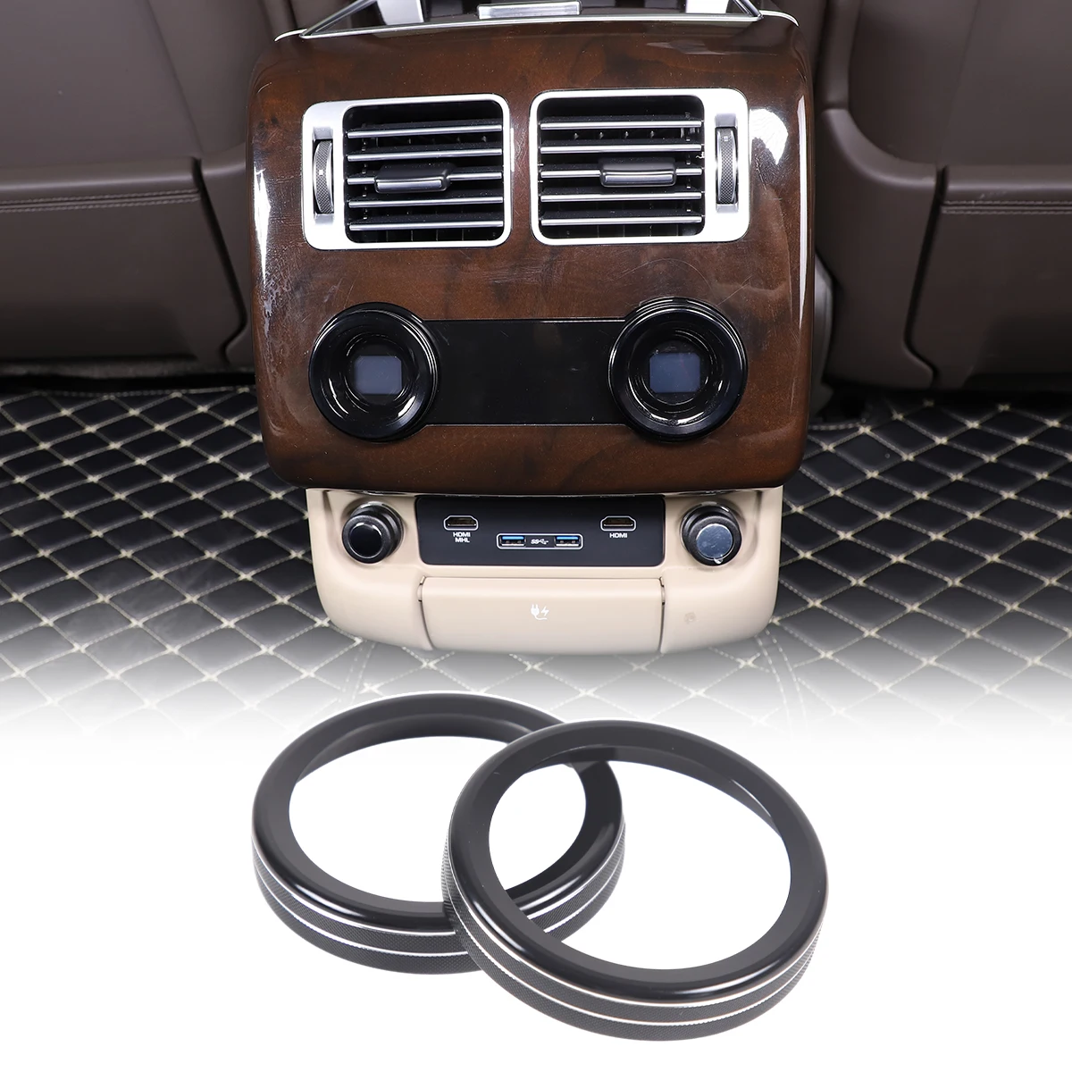 For Land Range Rover Sport/Vogue 2018-2022 Car Central Air Conditioning Volume Knobs Ring Trim Aluminum Alloy Car Accessories
For Land Range Rover Sport/Vogue 2018-2022 Car Central Air Conditioning Volume Knobs Ring Trim Aluminum Alloy Car Accessories