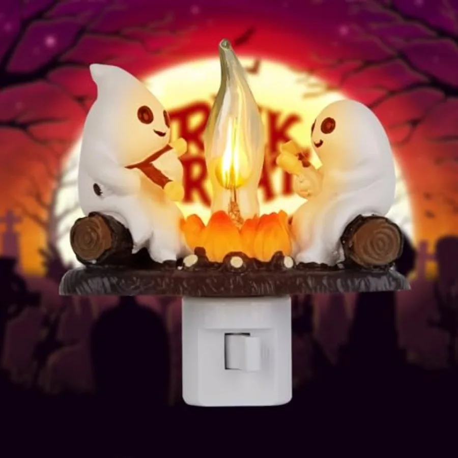 Ghost Campfire Flickering Night Light, 3D Small Electric Faux Campfire Night Light, Ghosts Campfire Flicker Flame Nightlight, 5
Ghost Campfire Flickering Night Light, 3D Small Electric Faux Campfire Night Light, Ghosts Campfire Flicker Flame Nightlight, 5