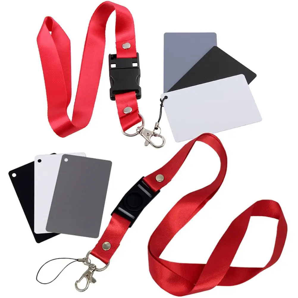 2 Pcs White and Gray Three-color Card Lanyard Holder Strap Checker Grey Shades Acrylic
2 Pcs White and Gray Three-color Card Lanyard Holder Strap Checker Grey Shades Acrylic