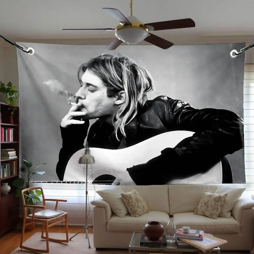 K-Kurt Rock C-Cobain Flag Tapestry Funny Banner For College Dorm Room Bedroom Outdoor Living Room Wall Decor Party
K-Kurt Rock C-Cobain Flag Tapestry Funny Banner For College Dorm Room Bedroom Outdoor Living Room Wall Decor Party