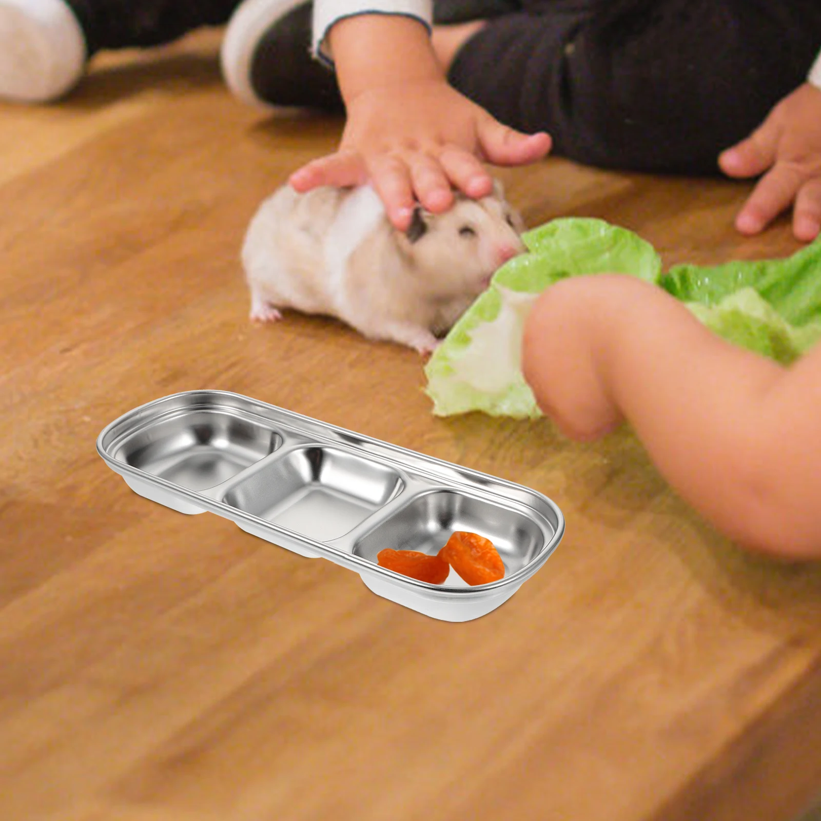 2pcs Pet Feeding Tray Stainless Steel Multi-grid Fodder Plate 201 Color Small Size Easy Dog Cat Hamster Food Dish
2pcs Pet Feeding Tray Stainless Steel Multi-grid Fodder Plate 201 Color Small Size Easy Dog Cat Hamster Food Dish