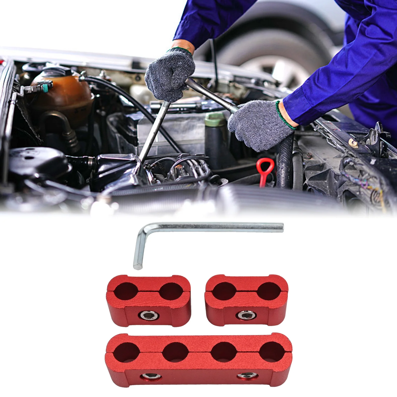 Engine Wire Organizer Car Spark Clamp Automotive Wiring 2 Holes Hex Key Included High Universality Fit Neat Engine Compartment
Engine Wire Organizer Car Spark Clamp Automotive Wiring 2 Holes Hex Key Included High Universality Fit Neat Engine Compartment