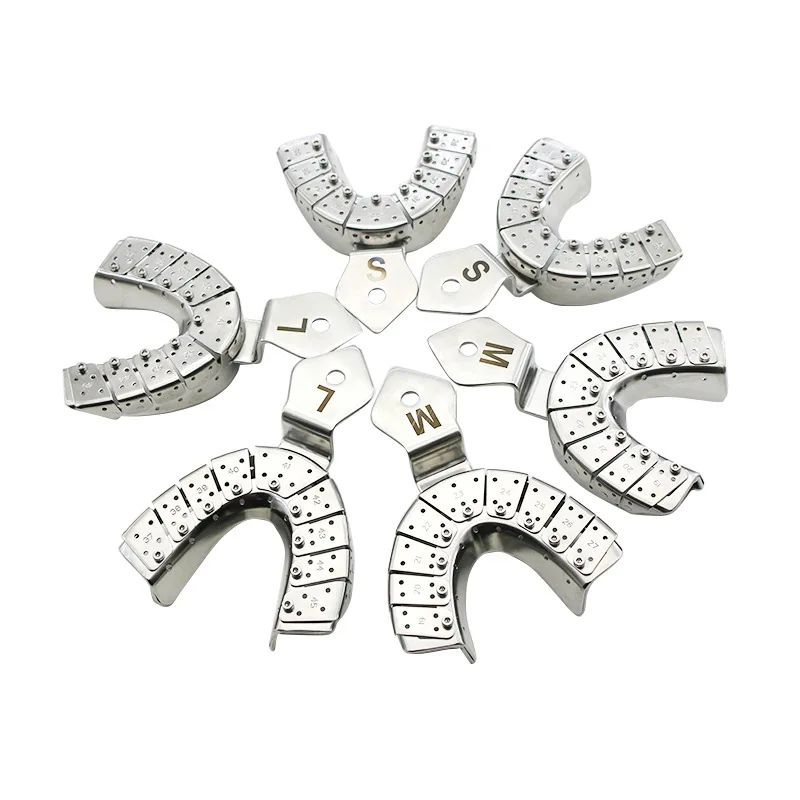 Dental stainless steel implant tray disassembly, high temperature sterilization resistance, full mouth tooth tray mold, upper 
Dental stainless steel implant tray disassembly, high temperature sterilization resistance, full mouth tooth tray mold, upper