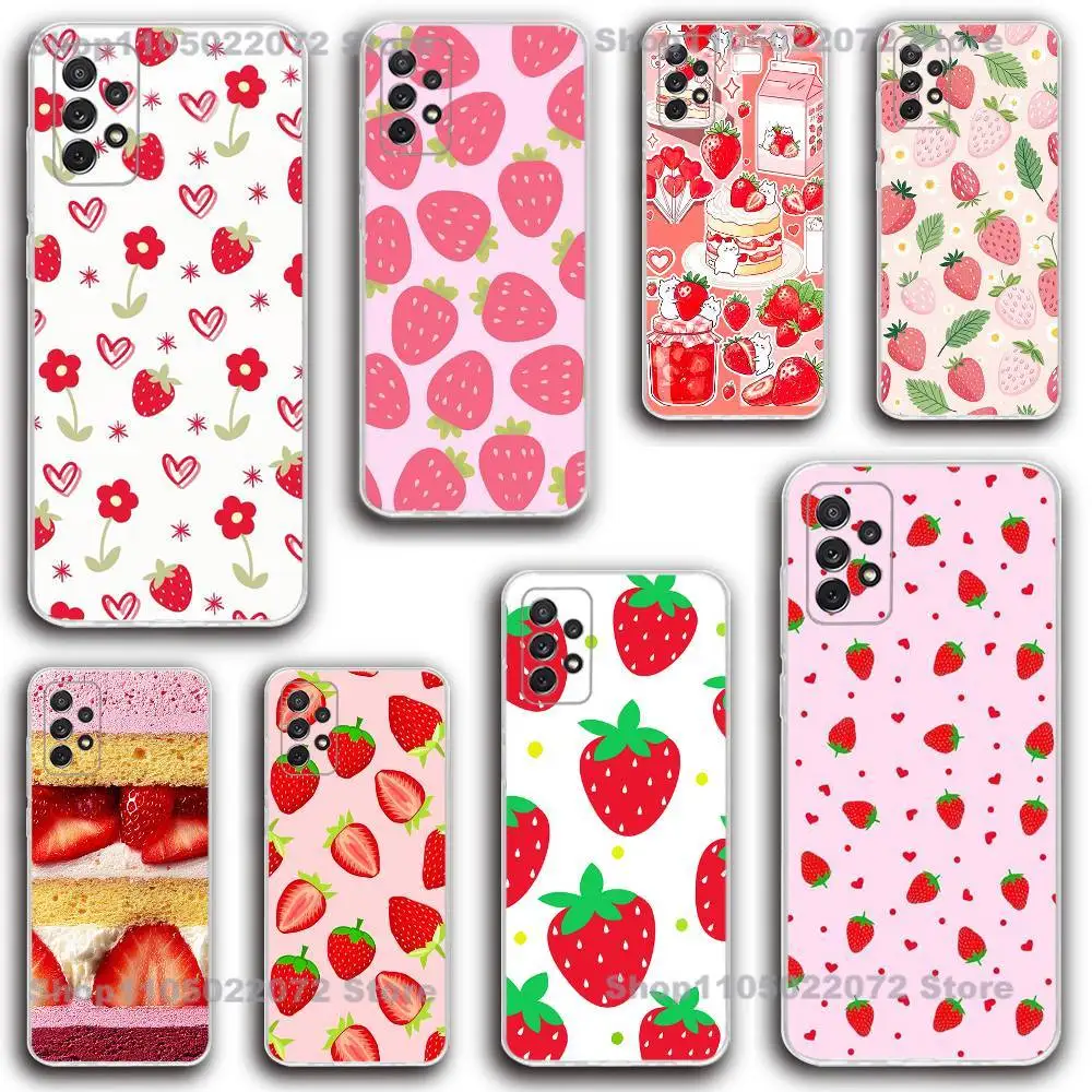 INS Style Red Strawberry Cartoon Phone Case Silicone For Samsung S30,23,21,22,20FE lite,S10,9,PIus Note20ultra Soft Transparent
INS Style Red Strawberry Cartoon Phone Case Silicone For Samsung S30,23,21,22,20FE lite,S10,9,PIus Note20ultra Soft Transparent
