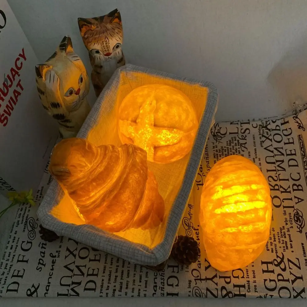 Decoration Lights Creative Bread Shaped Lamp Cute 5W LED Bread Lamp Battery Operated Funny Simulation Croissant Light Cake Shop
Decoration Lights Creative Bread Shaped Lamp Cute 5W LED Bread Lamp Battery Operated Funny Simulation Croissant Light Cake Shop