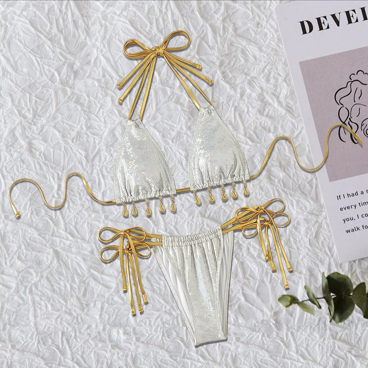 Сексуальные блестящие микро мини-бикини с блестками, комплекты из двух предметов, галстук-ракушка, кулон, купальники, пляжная одежда, купальный костюм, купальники
Сексуальные блестящие микро мини-бикини с блестками, комплекты из двух предметов, галстук-ракушка, кулон, купальники, пляжная одежда, купальный костюм, купальники