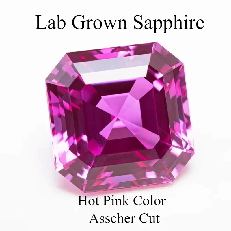 L-Top Lab Grown Sapphire Square Asscher Cut Ярко-розовый цвет VVS1 Подвески DIY для изготовления ювелирных изделий Материалы на выбор Certifica
L-Top Lab Grown Sapphire Square Asscher Cut Ярко-розовый цвет VVS1 Подвески DIY для изготовления ювелирных изделий Материалы на выбор Certifica